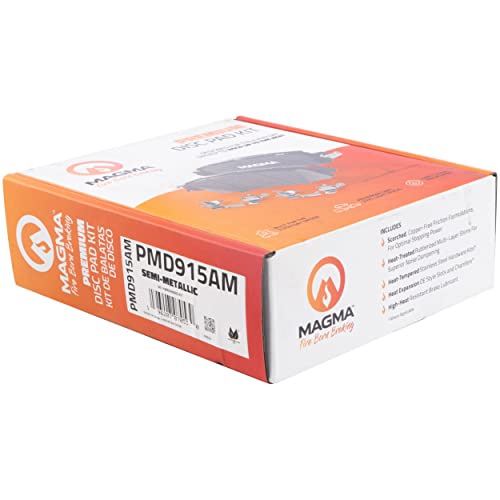 MAGMA Premium PMD915AM Semi-Metallic Brake Pads, Front