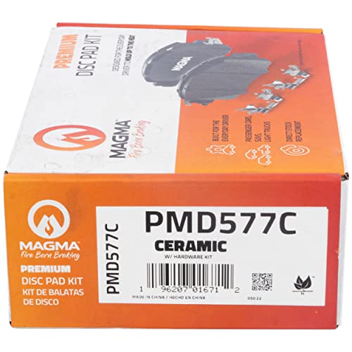 MAGMA Premium PMD577C Ceramic Brake Pads, Front