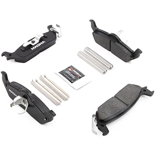 MAGMA Premium PMD1012M Semi-Metallic Brake Pads, Rear