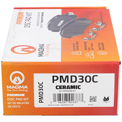 MAGMA Premium PMD30C Ceramic Brake Pads, Rear