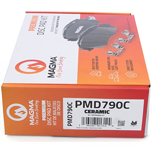 MAGMA Premium PMD790C Ceramic Brake Pads, Front