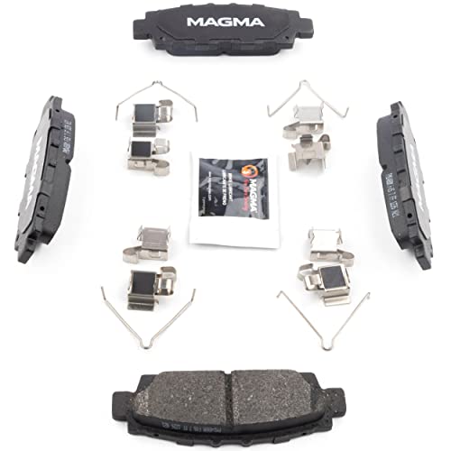 MAGMA Premium PMD488M Semi-Metallic Brake Pads, Rear