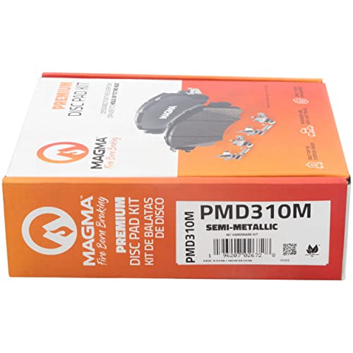 MAGMA Premium PMD310M Semi-Metallic Brake Pads, Front
