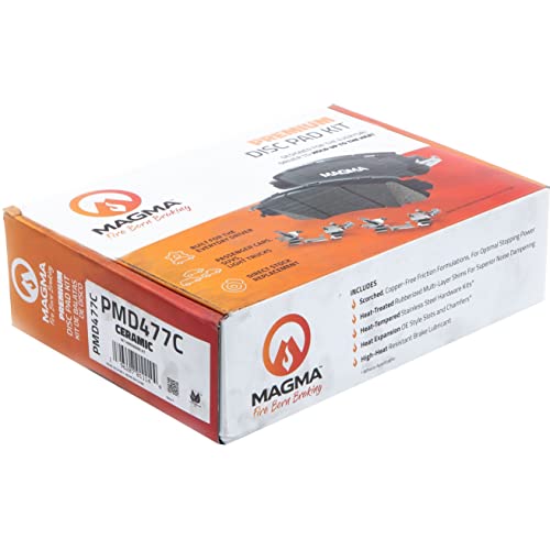 MAGMA Premium PMD477C Ceramic Brake Pads, Front