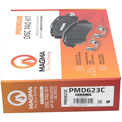 MAGMA Premium PMD623C Ceramic Brake Pads, Front