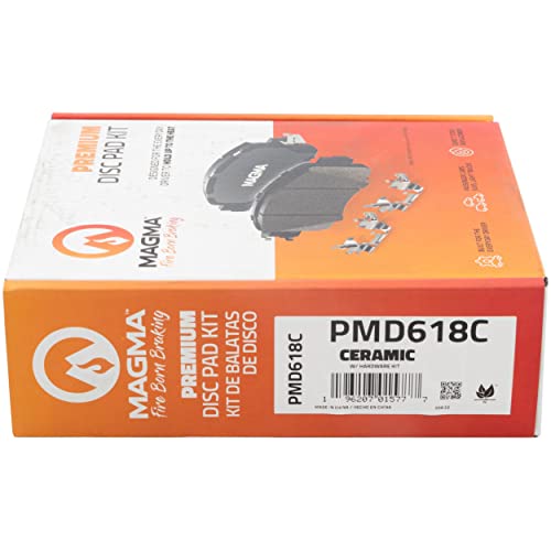 MAGMA Premium PMD618C Ceramic Brake Pads, Front