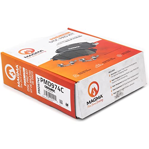 MAGMA Premium PMD974C Ceramic Brake Pads, Rear