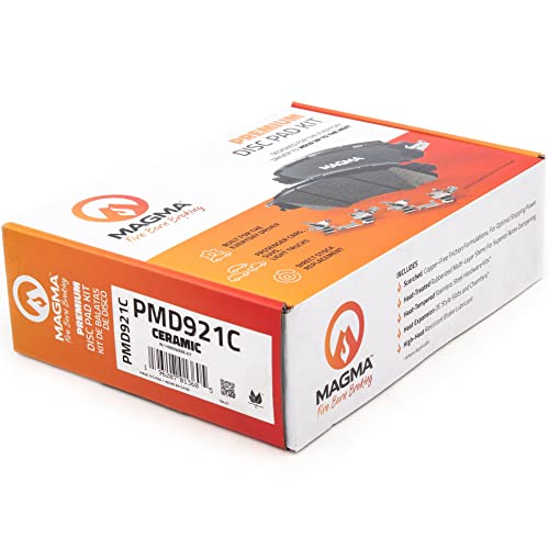 MAGMA Premium PMD921C Ceramic Brake Pads, Front