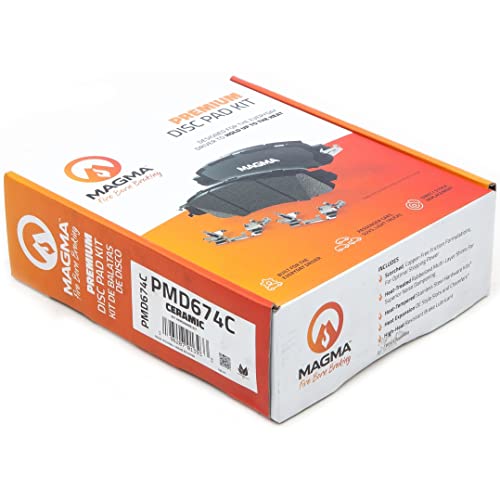 MAGMA Premium PMD674C Ceramic Brake Pads, Rear