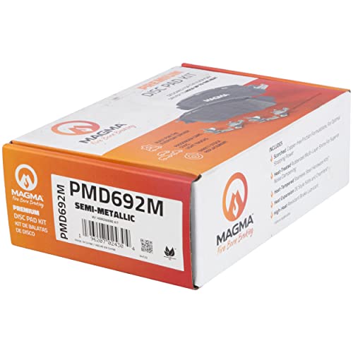 MAGMA Premium PMD692M Semi-Metallic Brake Pads, Rear