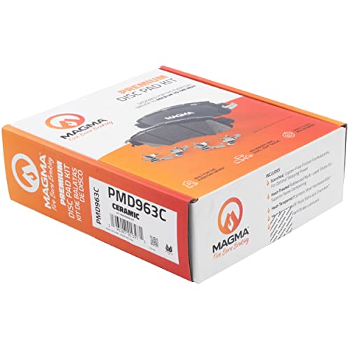MAGMA Premium PMD963C Ceramic Brake Pads, Rear