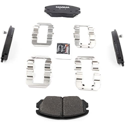 MAGMA Premium PMD1125M Semi-Metallic Brake Pads, Front