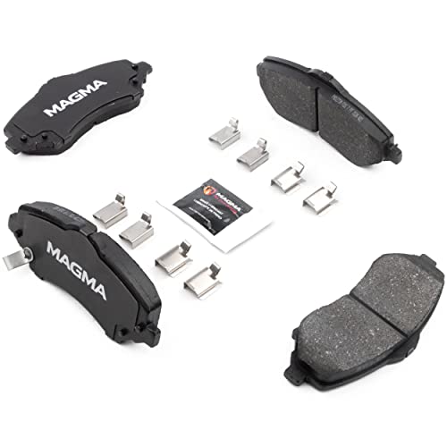 MAGMA Premium PMD1273M Semi-Metallic Brake Pads, Front