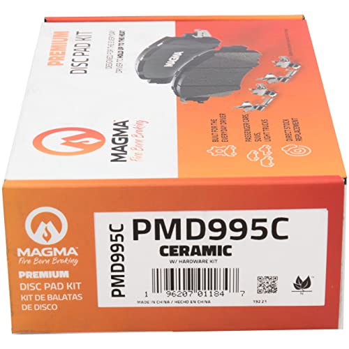 MAGMA Premium PMD995C Ceramic Brake Pads, Rear