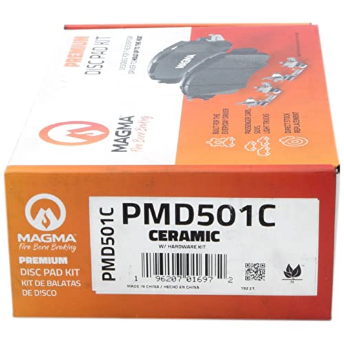 MAGMA Premium PMD501C Ceramic Brake Pads, Rear