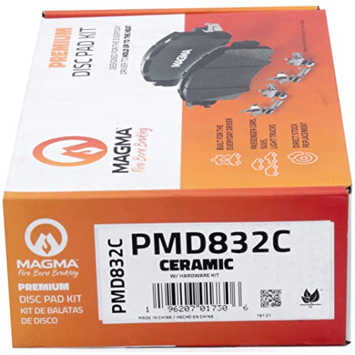 MAGMA Premium PMD832C Ceramic Brake Pads, Front