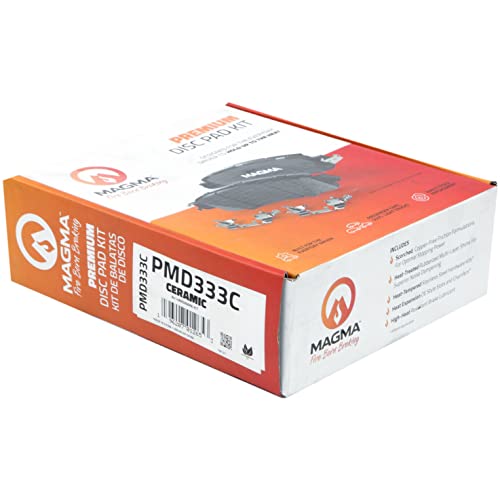 MAGMA Premium PMD333C Ceramic Brake Pads, Front