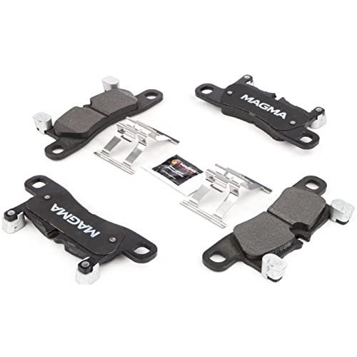 MAGMA Premium PMD1453M Semi-Metallic Brake Pads, Rear
