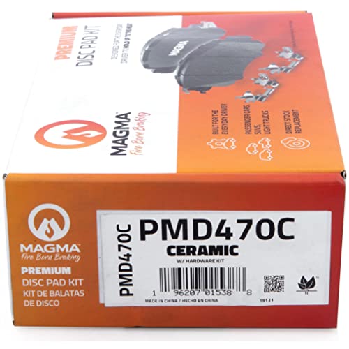 MAGMA Premium PMD470C Ceramic Brake Pads, Front