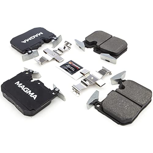 MAGMA Premium PMD1609M Semi-Metallic Brake Pads, Front