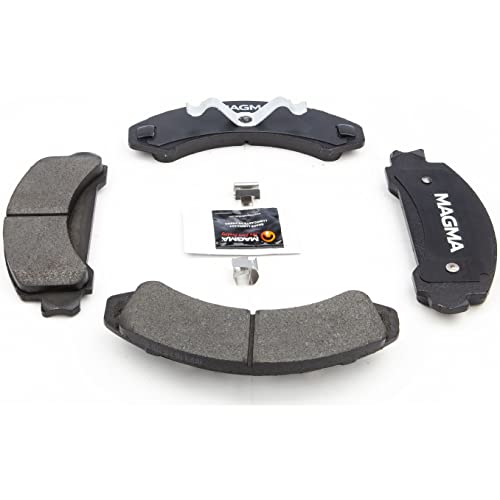 MAGMA Premium PMD387M Semi-Metallic Brake Pads, Front