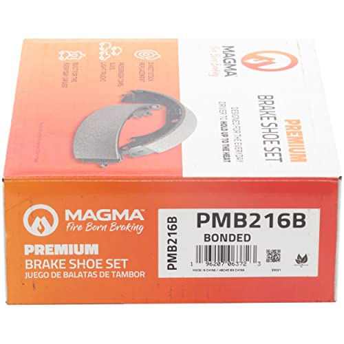 MAGMA Premium PMB216B Bonded Drum Brake Shoe