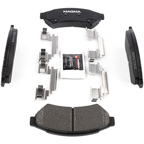 MAGMA Premium PMD1075M Semi-Metallic Brake Pads, Front