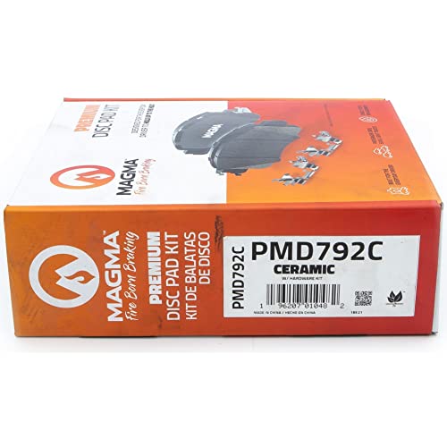 MAGMA Premium PMD792C Ceramic Brake Pads, Rear