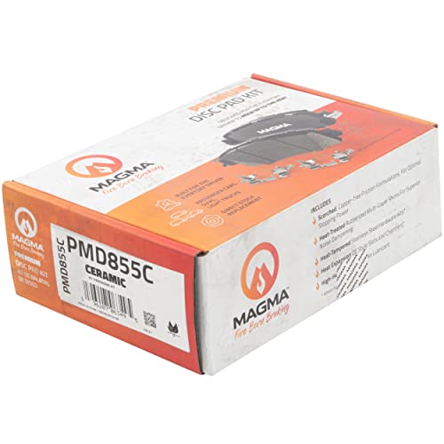 MAGMA Premium PMD855C Ceramic Brake Pads, Front