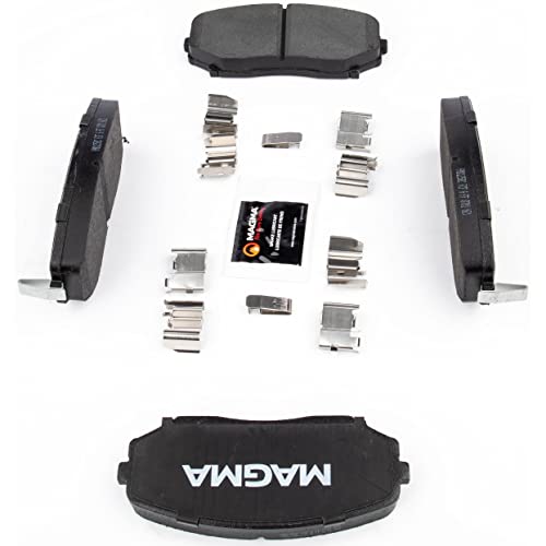 MAGMA Premium PMD1258C Ceramic Brake Pads, Front