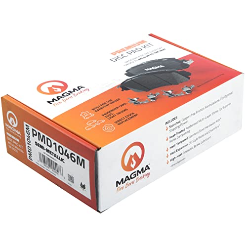 MAGMA Premium Semi-Metallic Brake Pads PMD1046M