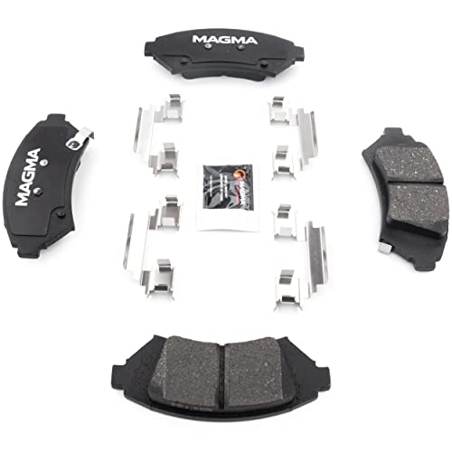 MAGMA Premium PMD1076M Semi-Metallic Brake Pads, Front