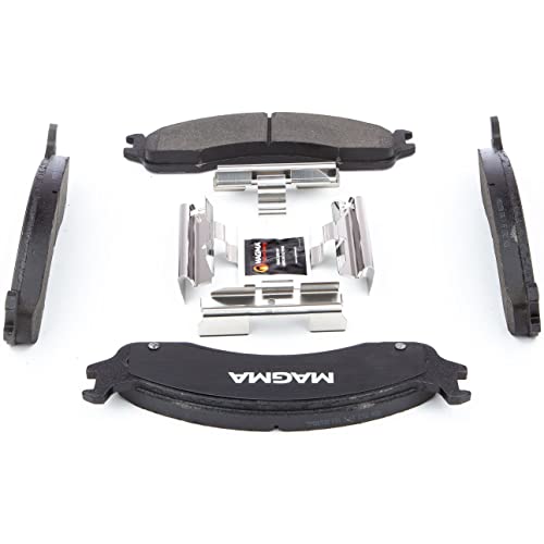 MAGMA Premium PMD655M Semi-Metallic Brake Pads, Front