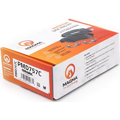MAGMA Premium PMD757C Ceramic Brake Pads, Rear