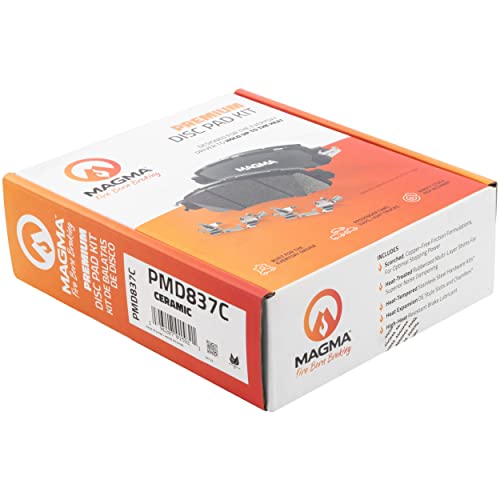 MAGMA Premium PMD837C Ceramic Brake Pads, Front