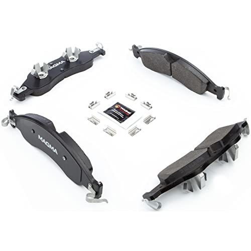 MAGMA Premium PMD1278M Semi-Metallic Brake Pads, Front