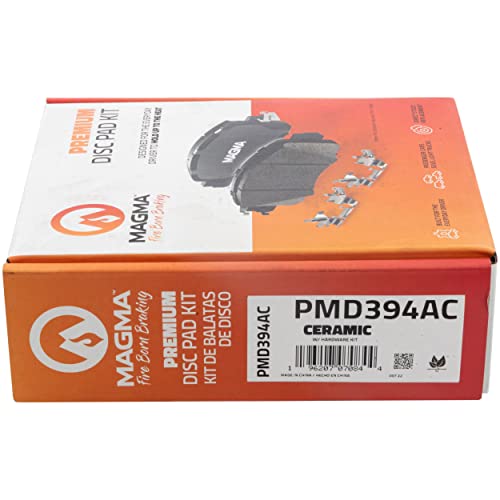 MAGMA Premium PMD394AC Ceramic Brake Pads, Front