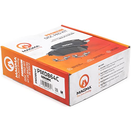 MAGMA Premium PMD864C Ceramic Brake Pads, Front
