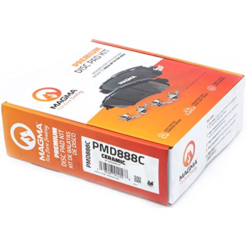 MAGMA Premium PMD888C Ceramic Brake Pads, Front