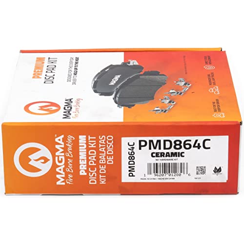 MAGMA Premium PMD864C Ceramic Brake Pads, Front