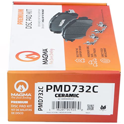 MAGMA Premium PMD732C Ceramic Brake Pads, Rear