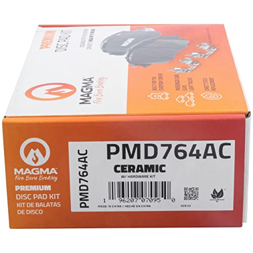 MAGMA Premium PMD764AC Ceramic Brake Pads, Front