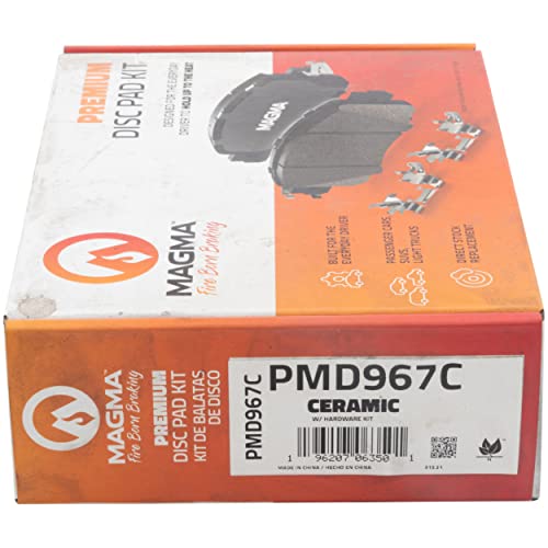 MAGMA Premium PMD967C Ceramic Brake Pads, Rear