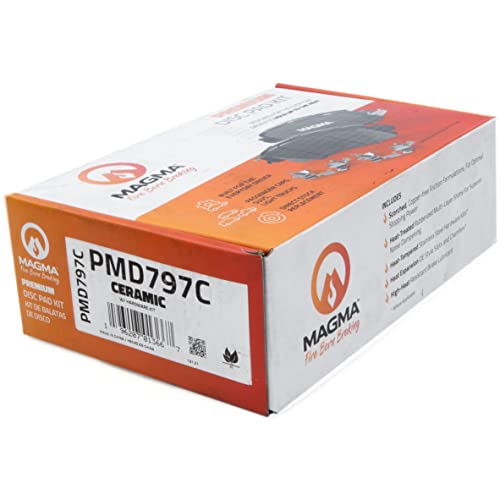 MAGMA Premium PMD797C Ceramic Brake Pads, Front