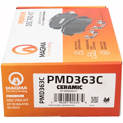 MAGMA Premium PMD363C Ceramic Brake Pads, Front