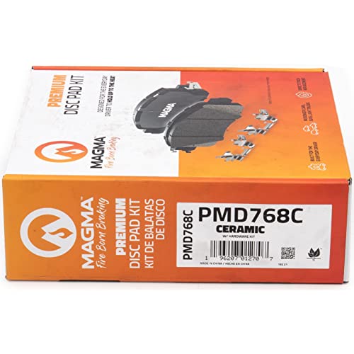 MAGMA Premium PMD768C Ceramic Brake Pads, Front