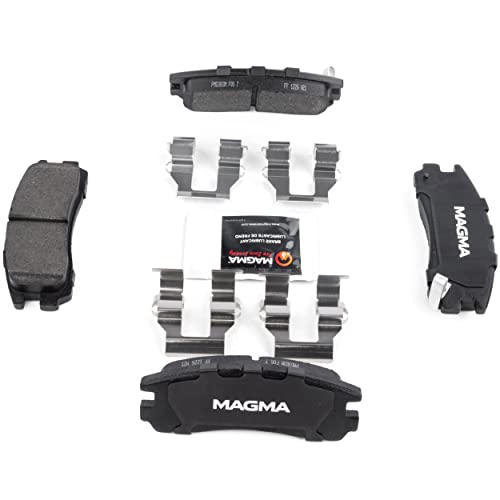 MAGMA Premium PMD383M Semi-Metallic Brake Pads, Rear