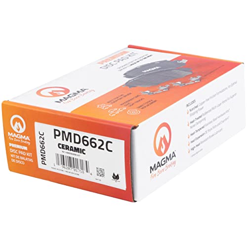MAGMA Premium PMD662C Ceramic Brake Pads, Rear
