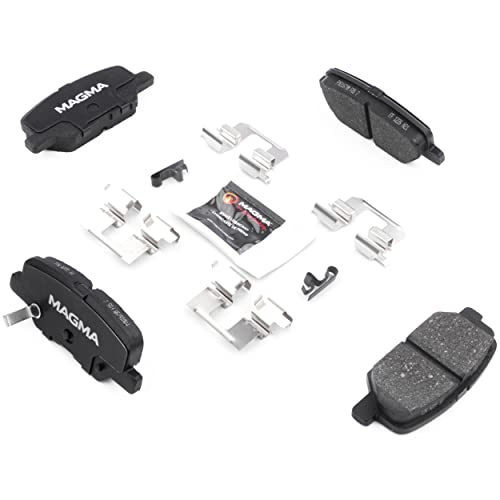 MAGMA Premium PMD1679M Semi-Metallic Brake Pads, Rear