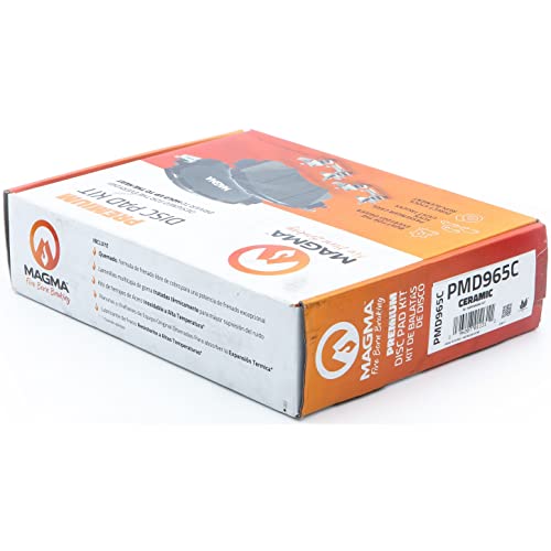MAGMA Premium PMD965C Ceramic Brake Pads, Front